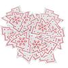110Pcs Christmas Decorations Wood Chips Carving Christmas Tree Shape Wooden Crafts