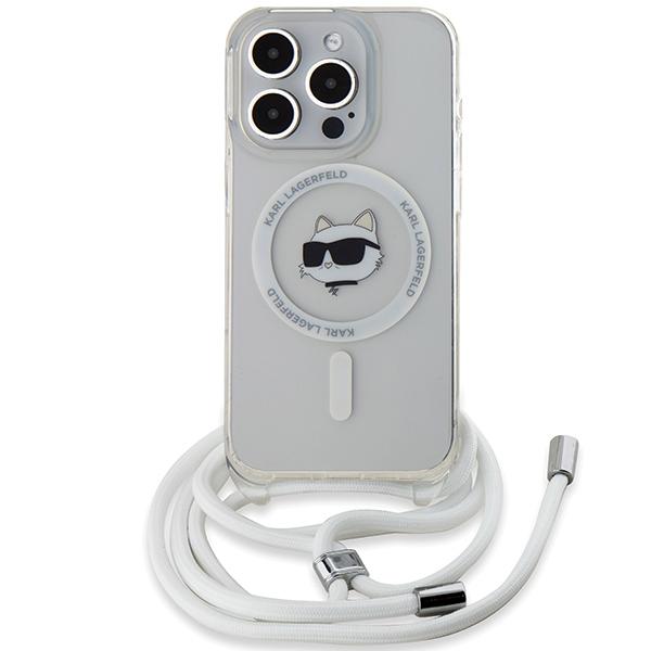 Karl Lagerfeld Klhmp14Xhcchnt Iphone 14 Pro Max 6.7 Hardcase Transparent Iml Choupette Head & Cord Magsafe