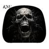 Quick Change Car Interior Styling Funny Headrest Covers, Ghost Skull Print Washable Seat Case Protector, Universal Breathable Auto Accessories