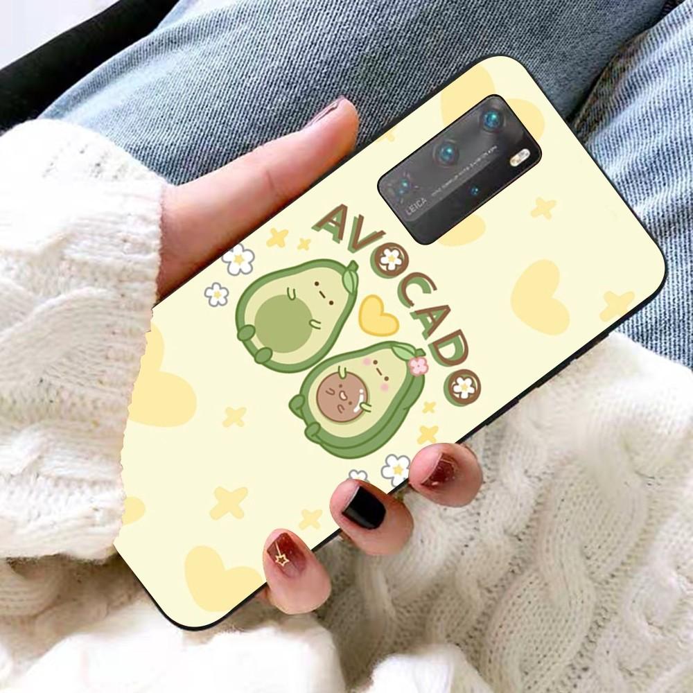 Cartoon Avocado Cute Phone Case For Huawei P 8 9 10 20 30 40 50 Pro Lite Psmart Honor 10 Lite 70 Mate 20lite