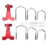 Lift Jack Mount 6061 Billet Aluminum Red Anodized Replacement for Polaris Rzr Offroad 1in To 2.5in Square Round Tubes