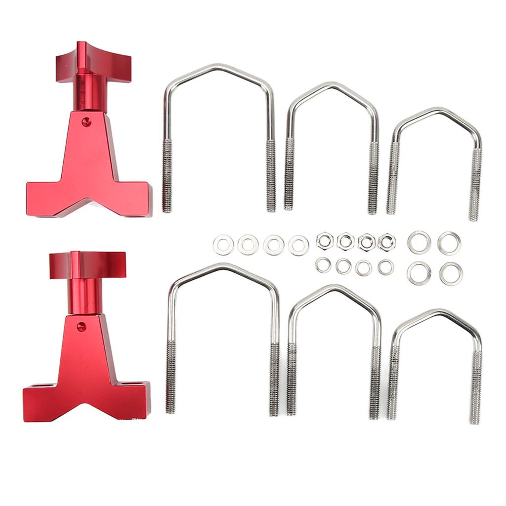 Lift Jack Mount 6061 Billet Aluminum Red Anodized Replacement for Polaris Rzr Offroad 1in To 2.5in Square Round Tubes