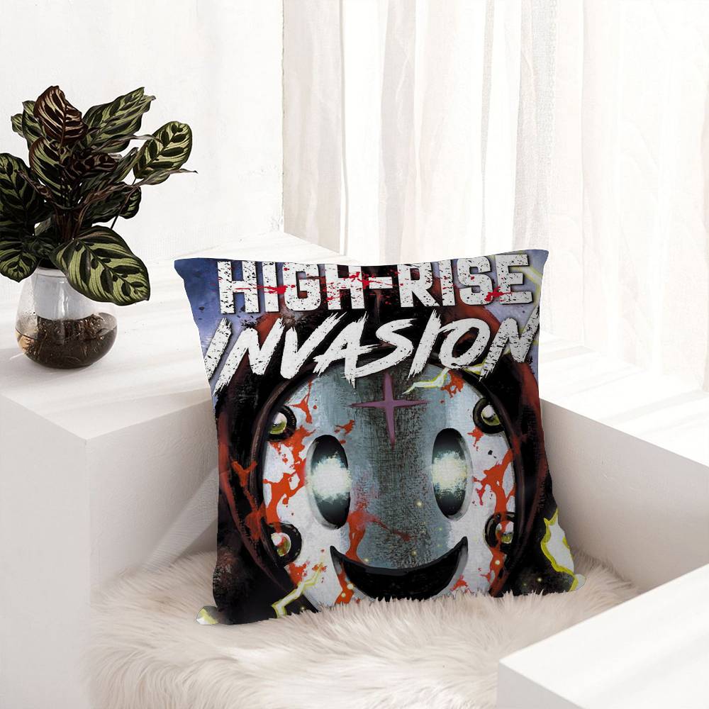 High-Rise Invasion Kissen Geschenke Heim Büro Einrichtung Schlafzimmer Sofa Auto Kissenbezug Hülle 45x45cm