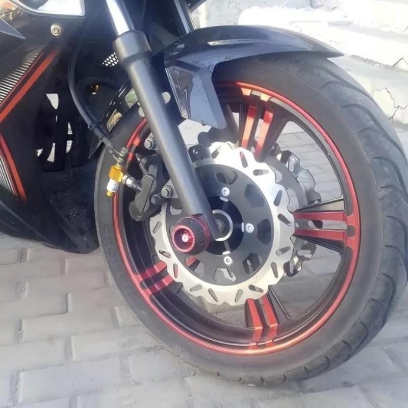 2Pcs Universal Motorcycle Wheel Protection Crash Pad Motorbike Crash Protectors Alloy Motocross Falling Front Fork Slider Cups