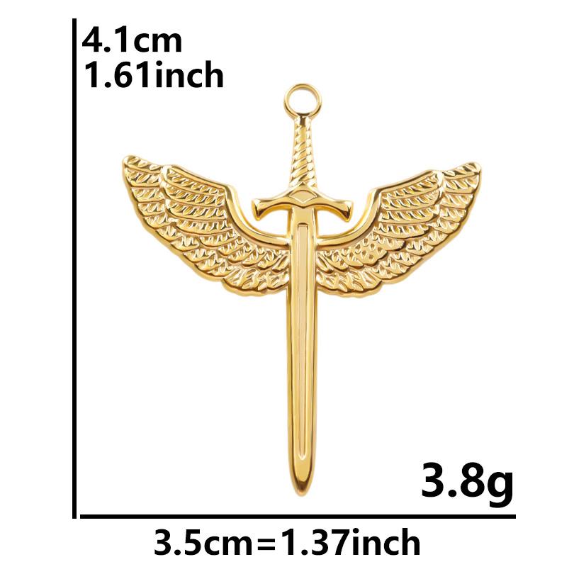 6pcs Mixed Stainless Steel Sword Charms For Jewelry Making/Materials To Make Bracelets Earrings Pendant Charm DIY Keychain Bulk