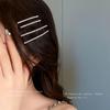 Diamond-encrusted Exquisite Side Bangs Hairpin Basic Simple and Versatile One-word Clip Fashion Temperament High-end Hair Accessories