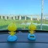Figurines For Cars Solar Dancing Toy Chick Ornaments Figures Animal Funny Toys Non-Slip Interior Accessories Cute Home Decor For