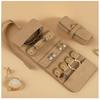 YY Large Capacity Space-Saving Travel Jewelry Roll Women's Cosmetic Bag for Necklaces Rings Bracelets-for Dating Outings
