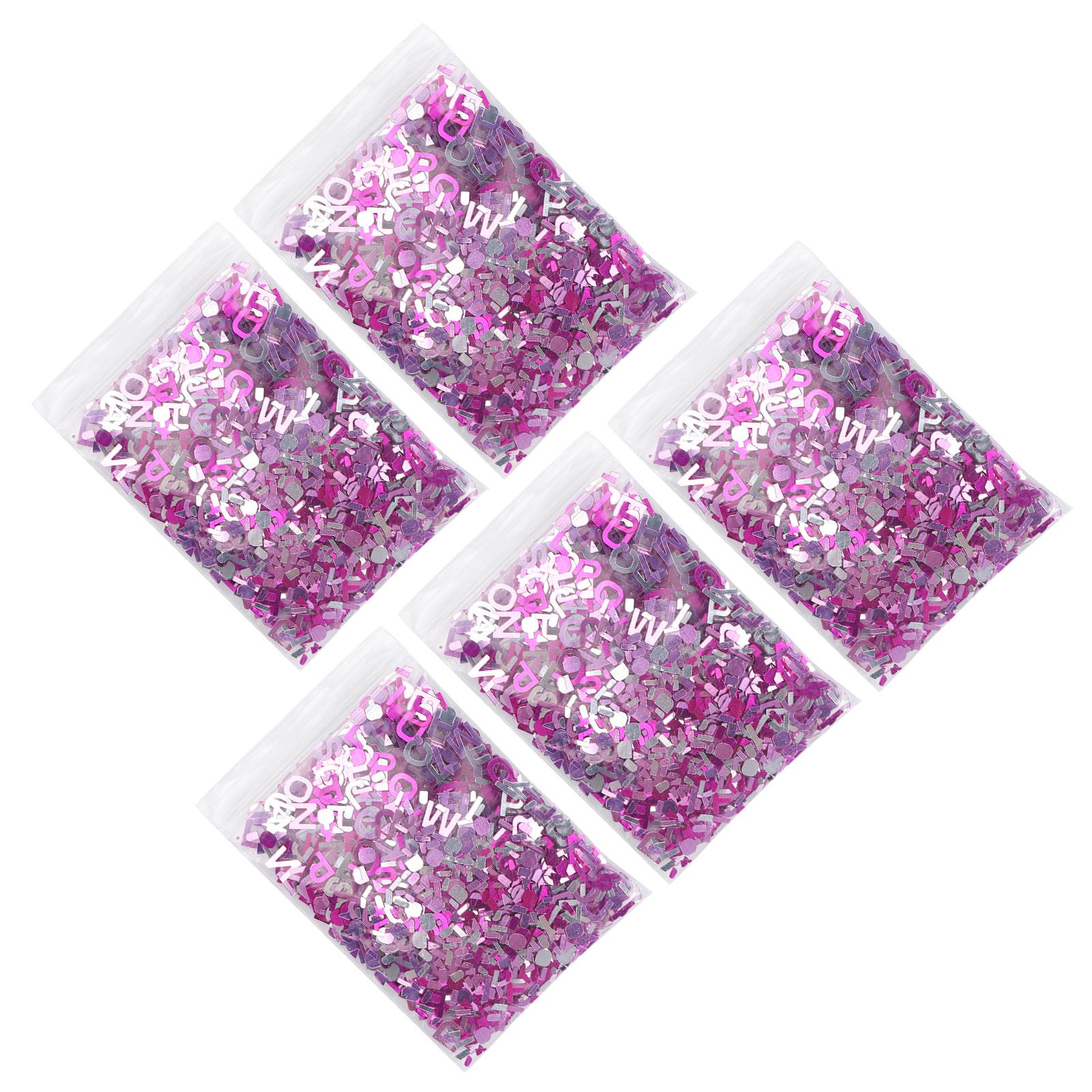 

8 мм розовые конфетти вечеринка блестящие пайетки украшения стола для девочек крещение украшения Letter