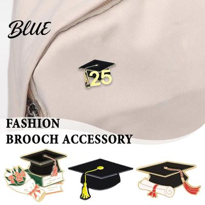 Bag Decoration Brooch Zinc Alloy with Bachelor Hat Design Exquisite