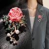 Elegant Freshwater Pearl Peony Brooch for Women
