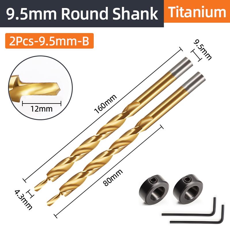 

9 мм 9,5 мм спиральное ступенчатое сверло со стопорным воротником, набор для Kreg, набор направляющих для карманных отверстий, деревообрабатывающие инструменты для сверления наклонных отверстий