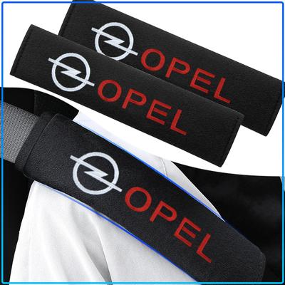 2Pcs Car Seat Belt Shoulder Pad Protective Cover Car Accessories Emblem For Astra H G J Insignia Mokka Zafira Corsa Vectra B C D