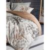 Parure de lit - 1 housse de couette 220 x 240 cm + 2 taies d'oreiller 60 x 60 cm - Satiné 100% coton - Gris