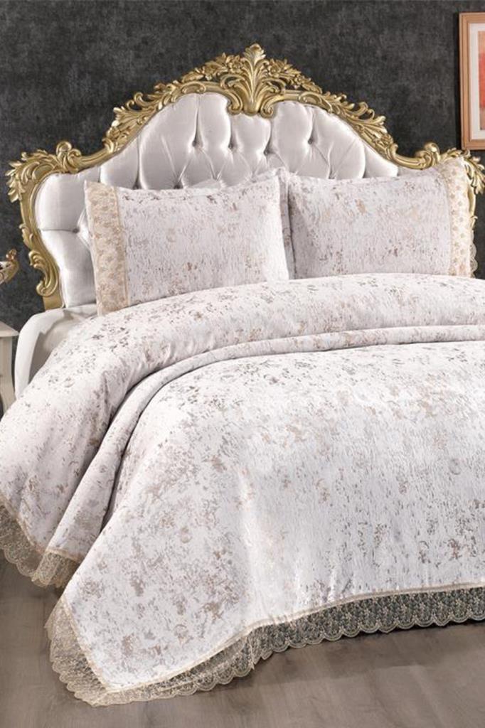 Yonca Tagesdecke Creme Cappuccino