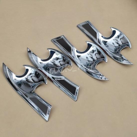 Chrome Car Exterior Door Handle Surrounds Trims For Honda Civic Sedan 2016-