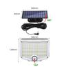 Solar Motion Sensor Wall Lamp: Waterproof Outdoor Lighting for Gardens, Garages, and Streets
