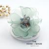 Korean Fabric Flower Brooch Corsage: Elegant Gauze Pin for Women
