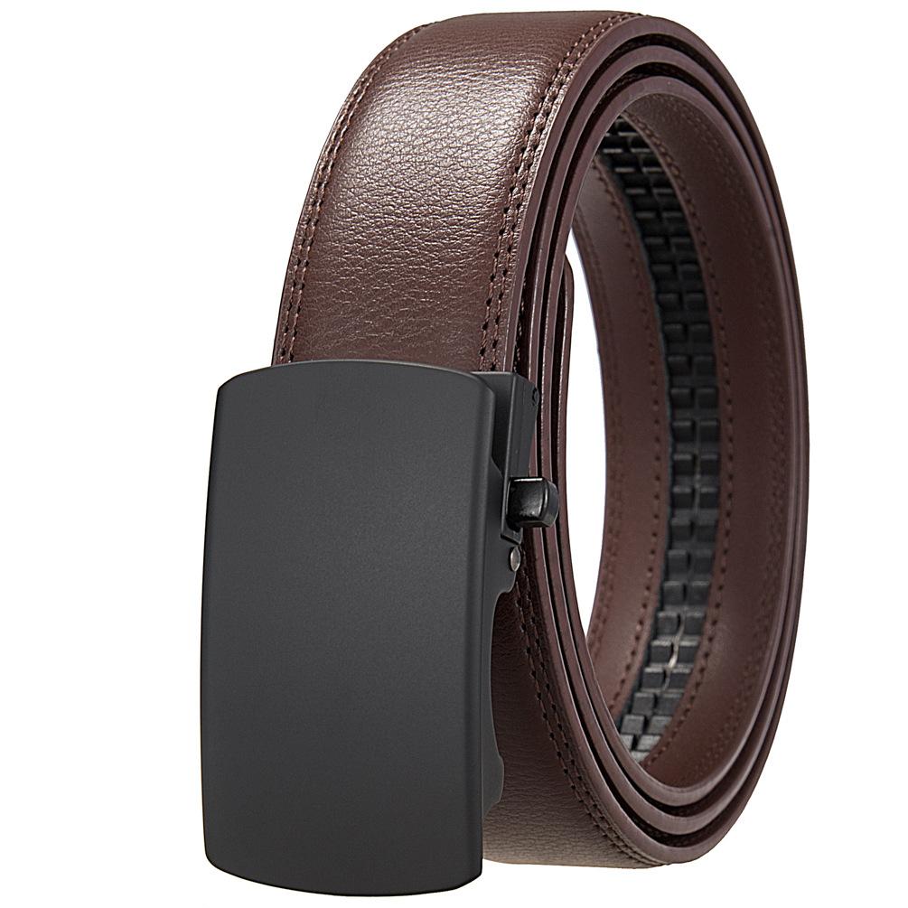 1Pcs Men'S Belt Automatic Buckle, Belt Men'S, Casual, Business Youth Cowhide Belt Ly36-35566-1