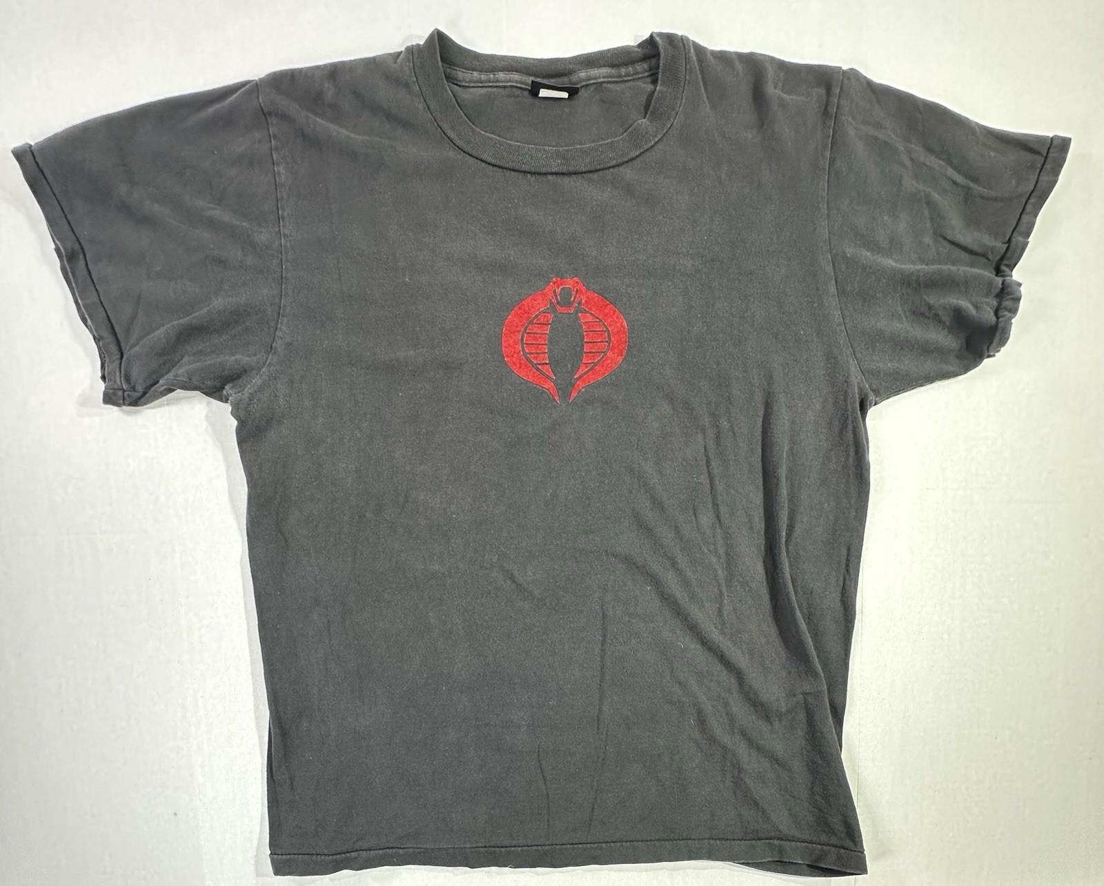 Vintage GI Joe Cobra Logo Tee Shirt Single Stitch Large Unisex T-Shirt M