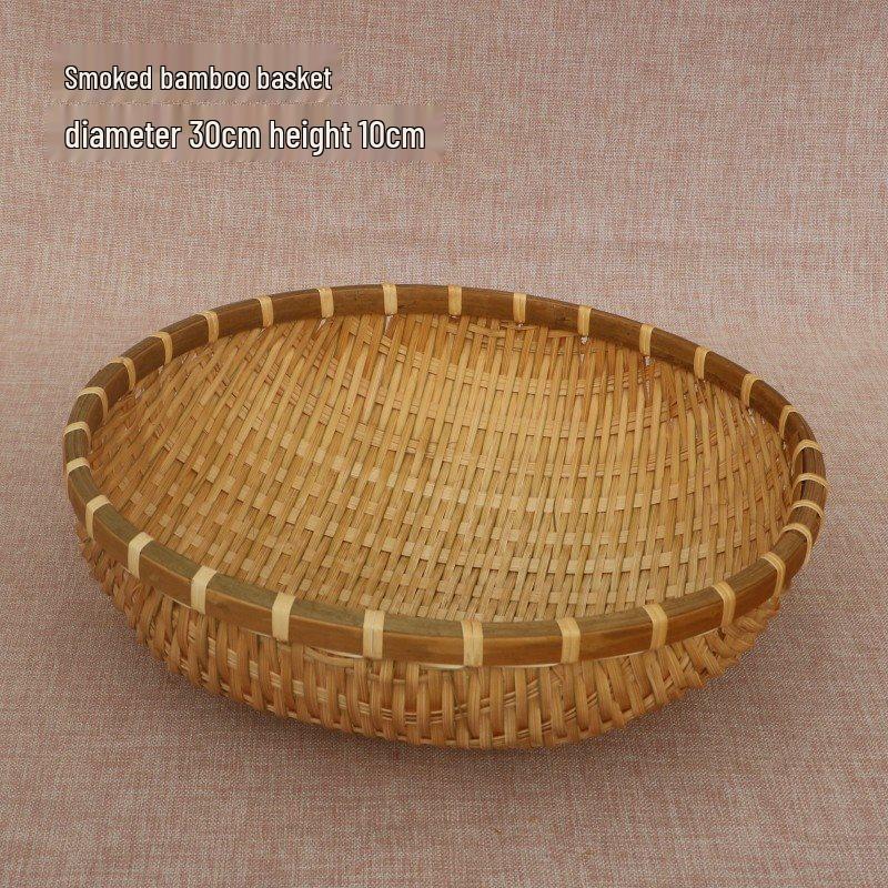 Bamboo Woven Multifunctional Basket: Rice Washer, Fruit Drainer, Vegetable Basket, Steamed Bun & Storage Solution