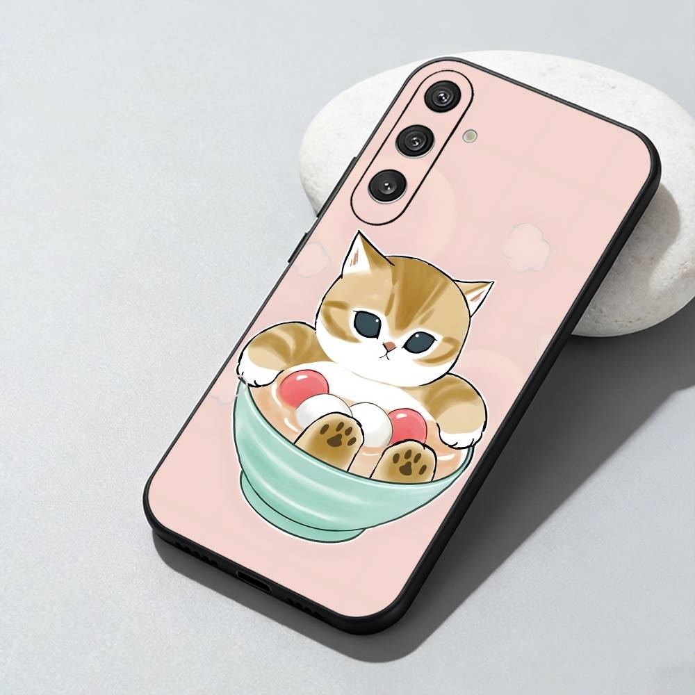 Cat In Disguise M-Mofusand  Phone Case For Samsung Galaxy A73,A72,A71,A70,A52,A51 Others Soft Black Cover