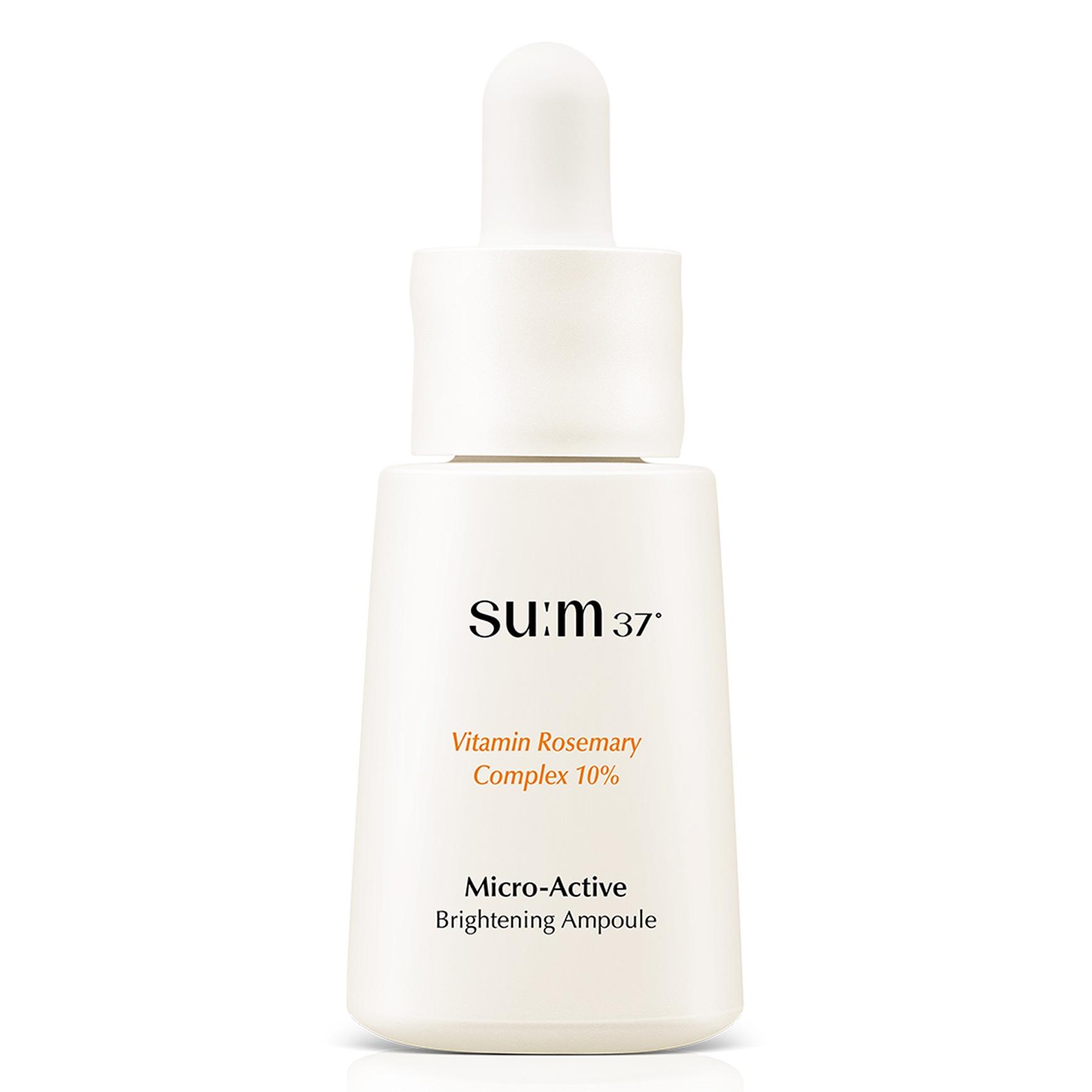 SU:M37 Micro-Active Brightening Ampoule 15ml - Vitamin Rosemary Complex 10% Dark Spot Corrector & Radiance Serum