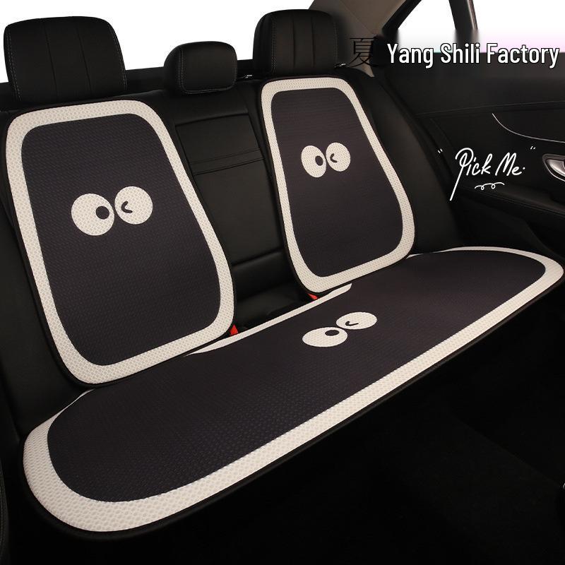 Cute Eyes & Feet Universal Car Seat Cushion for VW Golf, Sagitar, Tayron, T-Roc - All-Season Use.