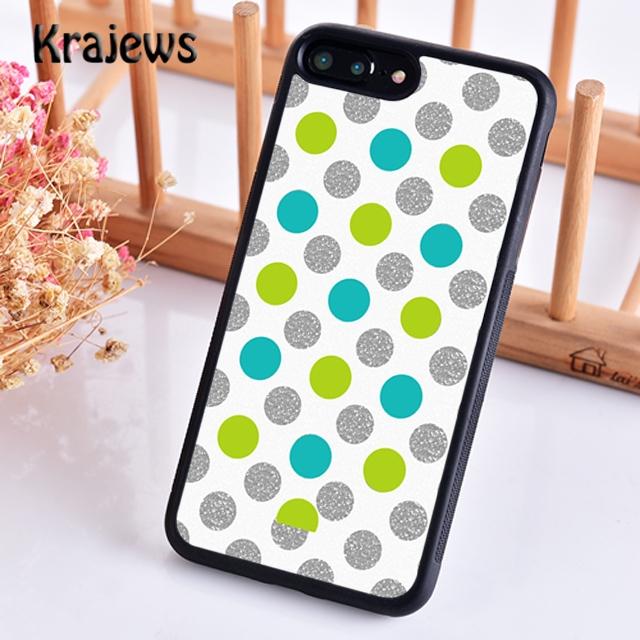 Krajews Cute Polka Dots Spot Pattern Phone Case Cover For iPhone 16 15 SE2020 14 6 7 8 plus 11 12 13 pro max coque Fundas