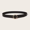 Elegant Pu Waist Belt For Ladies With Alloy Round Closure For Daily Use