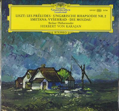 LP Record HERBERT VON KARAJAN BERLINER PHILH  Liszt Les Preludes Ungarische Rhap 139037 DEUTSCHE GRAMMO 1968 Germany Classical Used