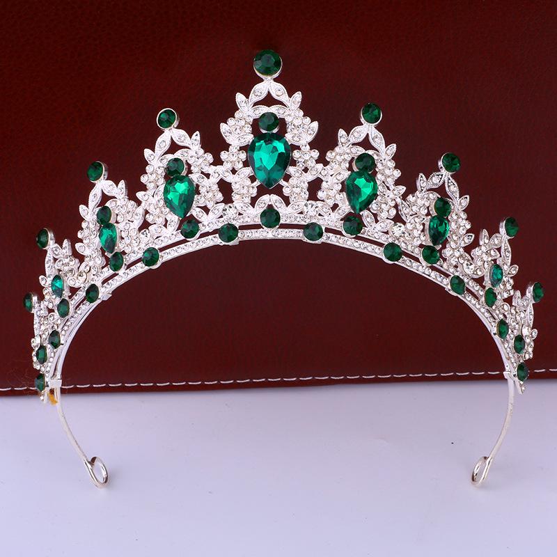 Bridal Crown Headdress Luxury Queen Hairband Wedding Alloy Rhinestone Hair Accessory Crown