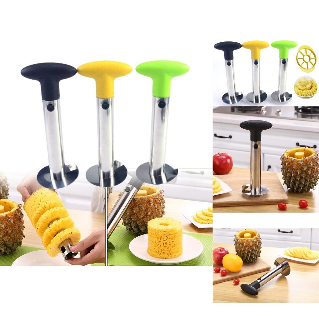 Steel Pineapple Corer And Slicer With Easy-to-use Peeler For Fruit Lovers**