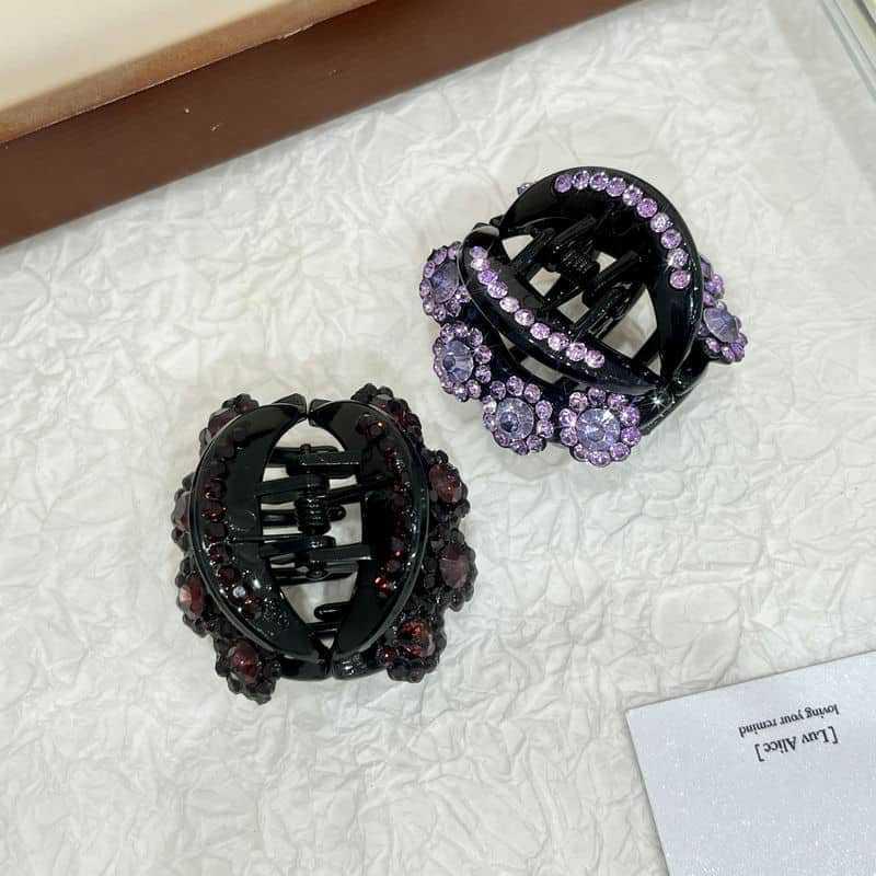 Vintage  Flower Hair Claws Women   Hairpins Clamps Crab Ponytail Barrette Girls Hair Accessories