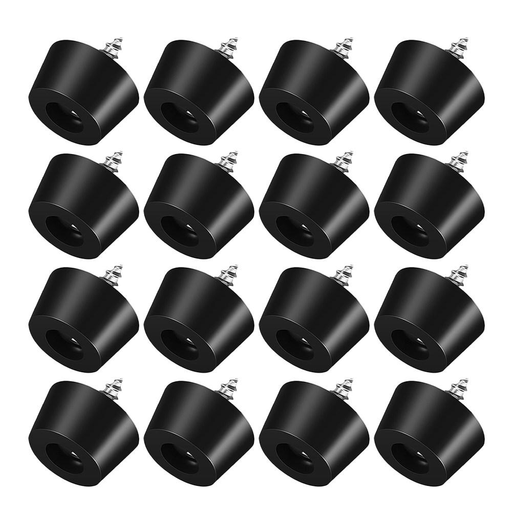 100Pcs Furniture Foot Pads Rubber Shock Absorber Anti Slip Wear Resistant Vibration Damping Protectors Leveling Foot Cushions 1.1X0.9X0.6CM