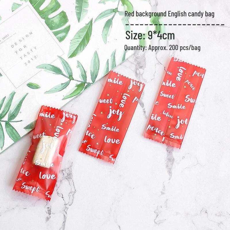 Nougat Candy Packaging Bag with Machine-Sealed Candy Paper
