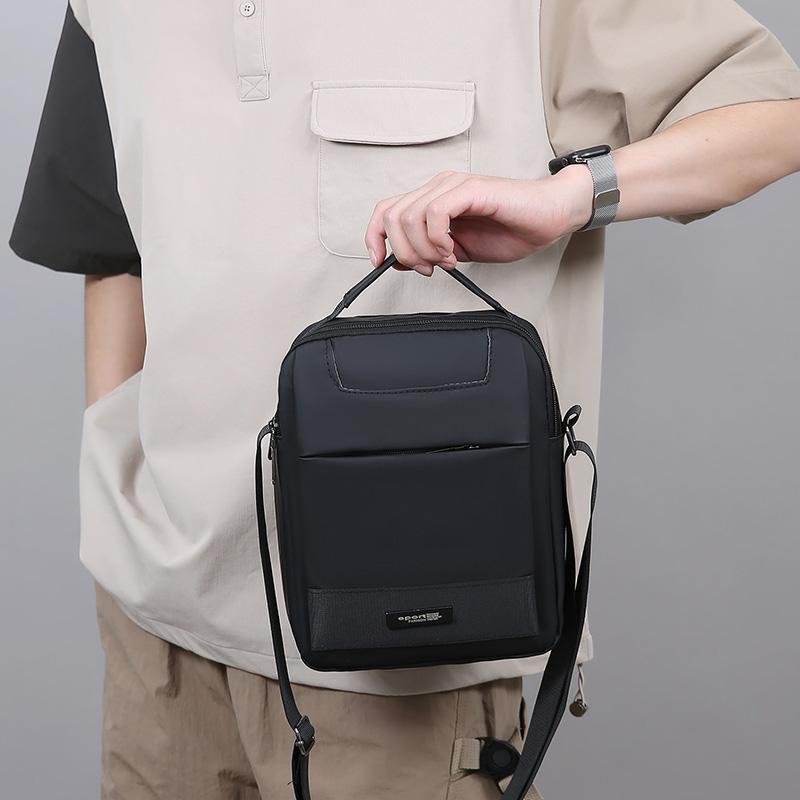 Commuter Men's Shoulder Bag Lightweight Handbag Vertical Commuter Crossbody Bag