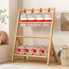Foldable Coat Racks Wooden Floor Removable Space Saving Clothes Racks Cheap Hallway Wardrobe Organizer Shelf Dressing Rooms