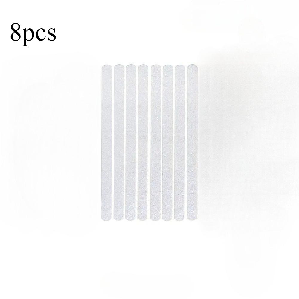 

8/16pcs Bathroom Anti-slip Stair Step Self-adhesive Transparent Rubber Peva Anti-slip Frosted Anti-slip Adhesive Tape