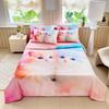 Class A Summer Quilt Four-piece Series Cute Cat Rabbit Printing Four-piece Summer Quilt Sheet Pillowcase