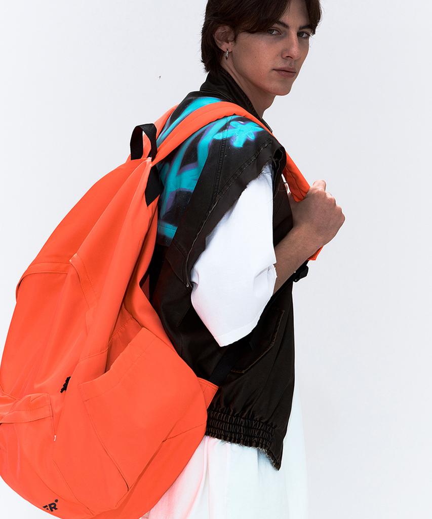 Erer Fabric Back Bag Neon Orange