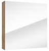 Bathroom Cabinet with Mirror, Hanging, 60x60 Cm, Oak Evoke Rietti