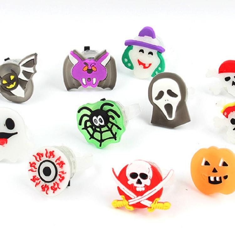 Dekorace na párty Připravené Svítící Halloweenské Prsteny Vytvářejte Elegantní Designy s Jasnými Dlouhotrvajícími Barvami Denní Ležérní Nošení