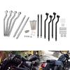 Motorcycle Universal Black Chrome Saddlebag Saddle Bag Support Bars MountBracket