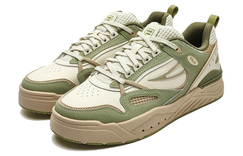 Women's Sneakers FILA Slam 22 Skate Shoes 'White Green Brown' Women's