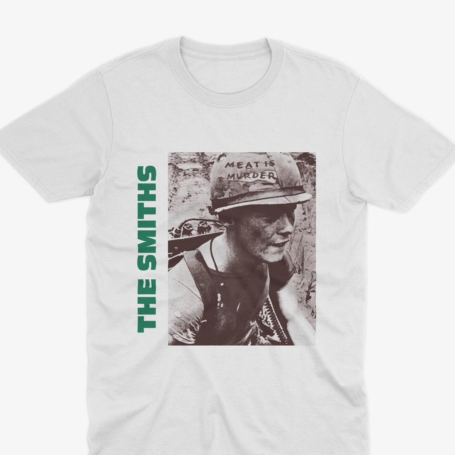 The Smiths Meat Is Murder Statement Tee – Iconic 80s Album Art, Vegan – Vintage Music Tee, The Smiths T-Shirt, The Smiths Gift Morrissey 4XL