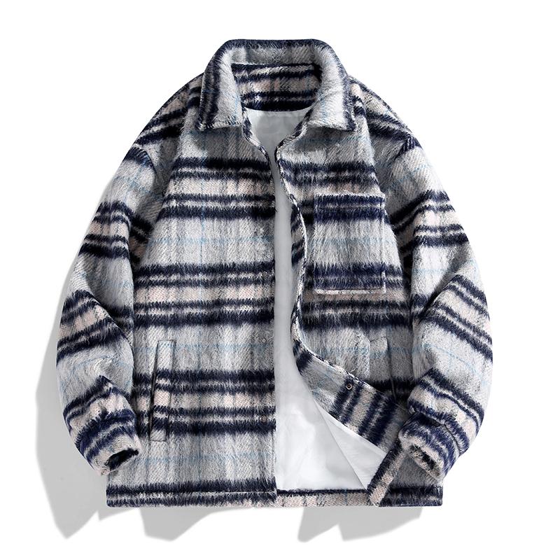 Woolen Coat Men's Autumn Retro Niche Lapel Jacket Design Cotton Casual Top