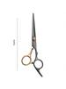1PC Diagonal Tail Black Gold Hair Scissors, Beauty Scissors, Pet Scissors, Bang Scissors, Teeth Scis