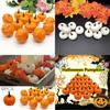 12pcs Artificial Mini Foam Pumpkin Simulation Props Perfect For Halloween Party Decoration