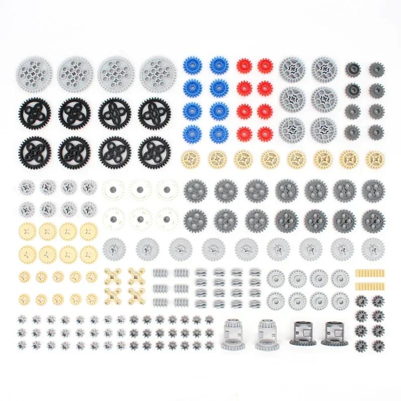 Non-Toxic Moc Building Blocks Technical Parts Pin Liftarm Studless Beam Axle Plug Connector Panel Gear Compatible Intellectual Toy